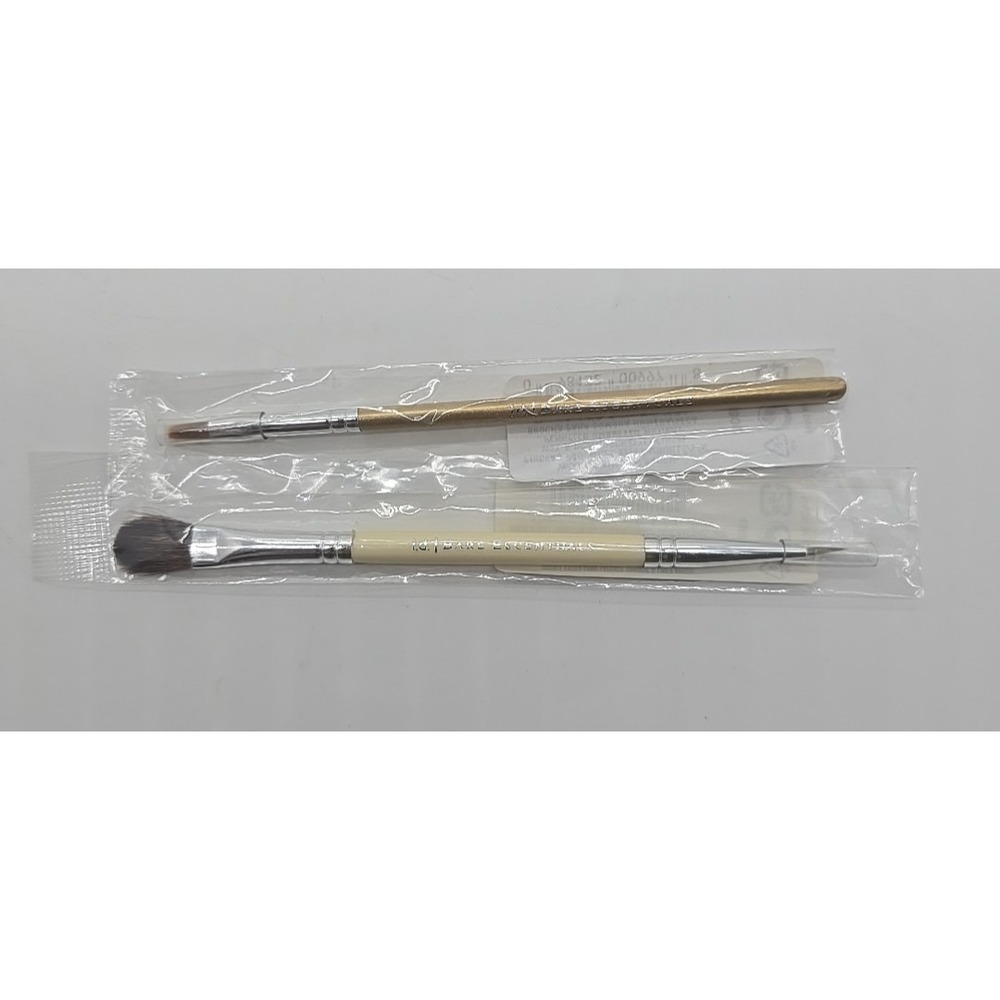 (2) Bare ESCENTUALS bare Minerals * Double-Ended‎ /Shadow Brush 32809/45699 - Picture 3 of 5